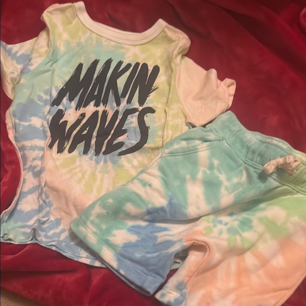 Old Navy Kids Tie-Dye Matching Set - Blue, Green, Orange